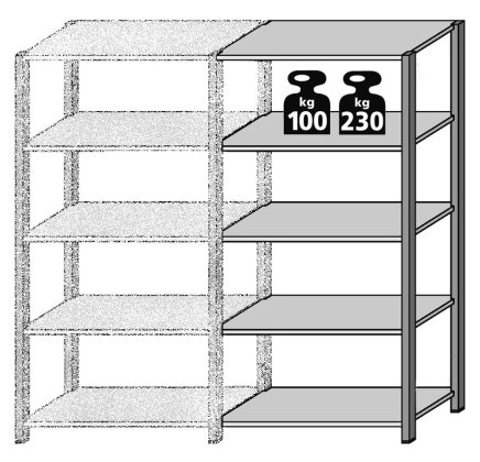 Extension rack FIX galvanized type 2186 - 1