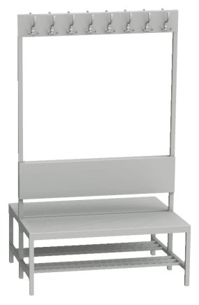 Changing room bench LAV 10V2 - width 1000 mm - 1