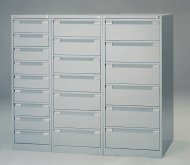 A5 metal card filing cabinet Bisley BCF96 - 2