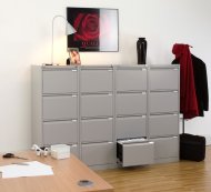 Card filing cabinet A4 four drawers Bisley BS4E/A4 - 11