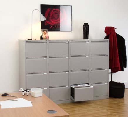 Card filing cabinet A4 four drawers Bisley BS4E/A4 - 11