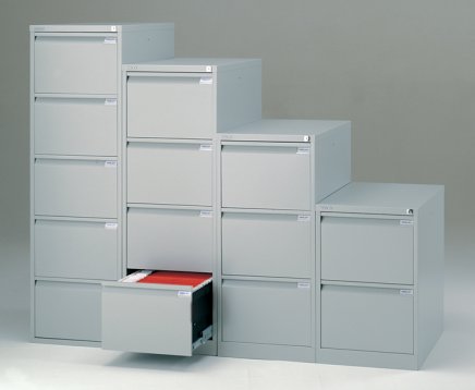 Five-drawer filing cabinet Bisley BS5E/A4+FLS - 9