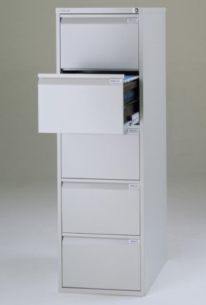Five-drawer filing cabinet Bisley BS5E/A4+FLS - 7