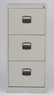Bisley three drawer filing cabinet A4CC3H1A - 6