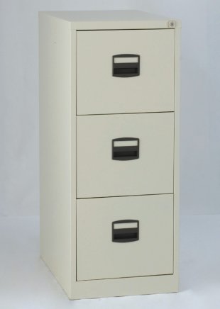 Bisley three drawer filing cabinet A4CC3H1A - 7