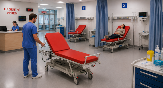 Height adjustable examination tables