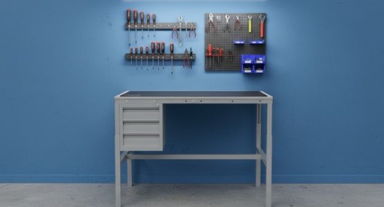 Antistatic Workbenches with Suspended Drawer Cabinets