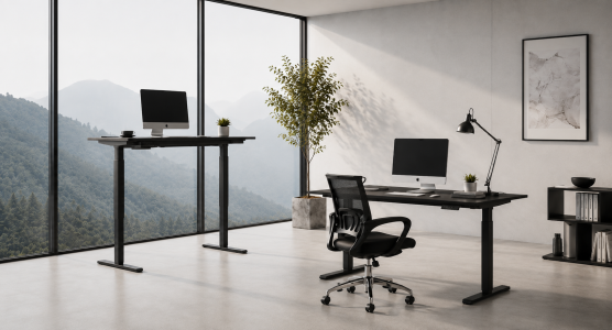 Height-adjustable desks