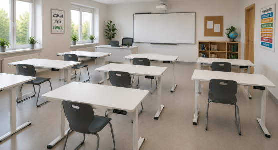 Height adjustable desks