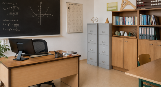 Four-drawer filing cabinets