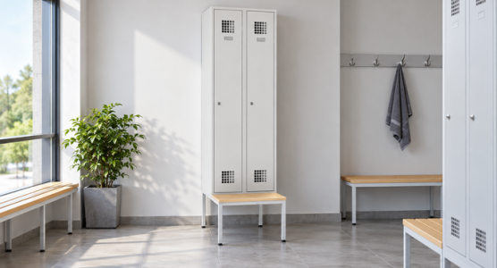 Wardrobes with a bench