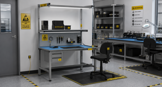 Antistatic EPA (ESD) workplace