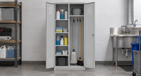Cupboards for cleaning products