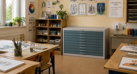 Cabinets for plans, maps and drawings