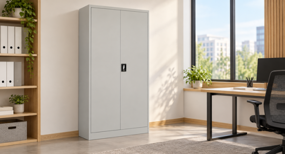 File cabinets with swing doors