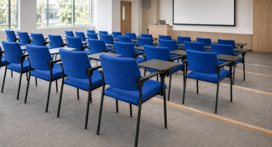 Chair with folding table