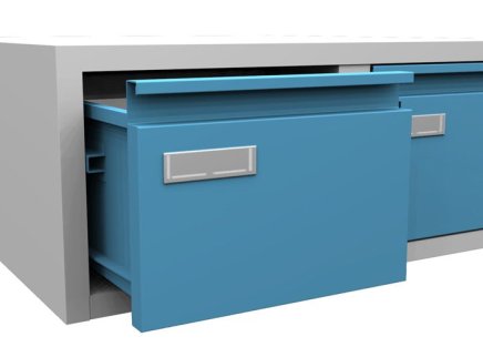 Card filing cabinet - metal filing cabinet Kovos KAR 52A - 2