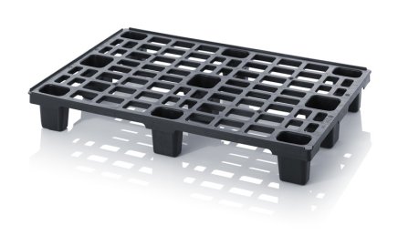 Stackable ESD plastic pallet H. 150 x W. 800 x D. 1200 mm
