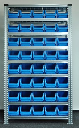 Rack with plastic boxes 877851017_VAR_2