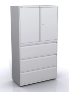 Cabinet with doors and drawers SYC10/30D/3