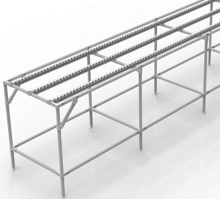Conveyor with roller tracks (various variants) - 1