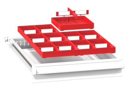 Plastic drawer dividers ZL 19 x 27D