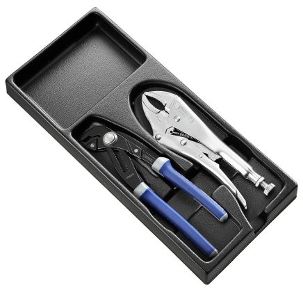 Set of clamping pliers