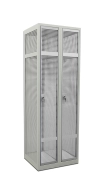 Two-compartment perforated wardrobe 22368