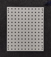 ESD perforated panel with holes for mounting