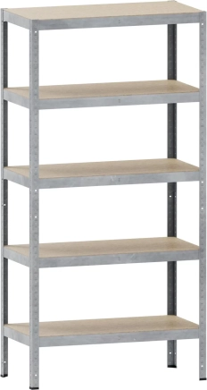 Kovona Screwless rack 150 kg with laminate shelves type N285Z1 galvanized