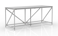 Workshop table from pipe system width 2000 mm, 240405312