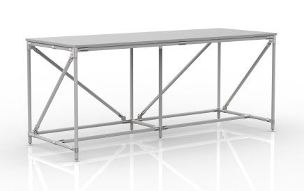 Workshop table from pipe system width 2000 mm, 240405312