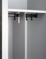 Fixed divider for separating clean and dirty clothes