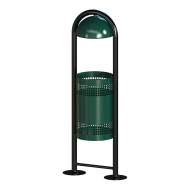 LUKAS metal outdoor trash can