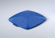 Lid for trash can DURABIN SQUARE 40 - color blue