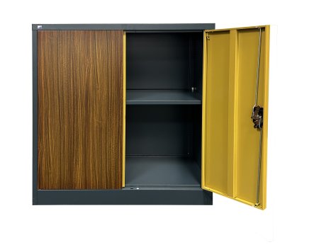 Sheet metal shelf cabinet with inserted door C01B - 2