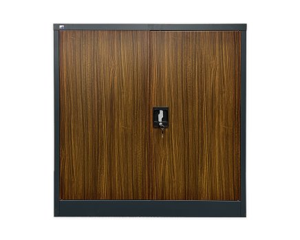 Sheet metal shelf cabinet with inserted door C01B