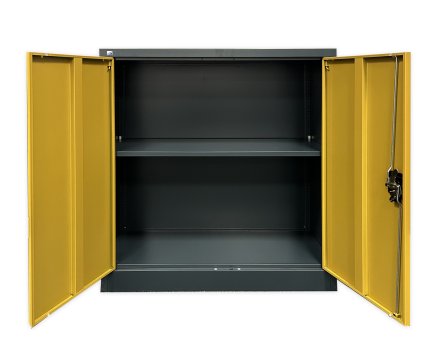 Sheet metal shelf cabinet with inserted door C01B - 3