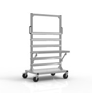 Cart with shelf for hanging KLT boxes 24022203