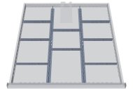 Metal drawer dividers 139BLH150A