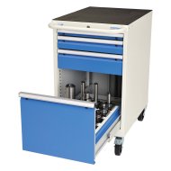 Drawer cabinet for CNC tools 02.2580.RVB with equipment