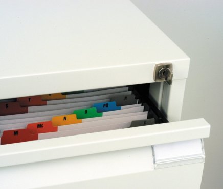 A5 metal card filing cabinet Bisley BCF96 - 8