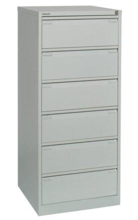 A5 metal card filing cabinet Bisley BCF96 - 4