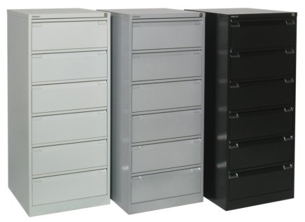 A5 metal card filing cabinet Bisley BCF96 - 7