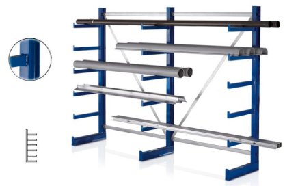 One-sided console rack (4 models)