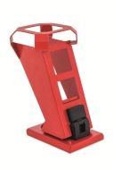 Flip-up helmet holder RAL 3000