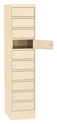 Laptop cabinet SZNL 4110 - 10 compartments with sockets and USB A+C - 6