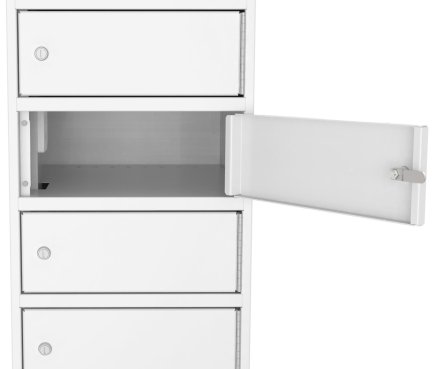 Laptop cabinet SZNL 4110 - 10 compartments with sockets and USB A+C - 9