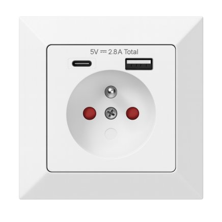 Laptop cabinet SZNL 4110 - 10 compartments with sockets and USB A+C - 10