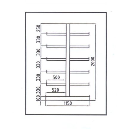 Double-sided console rack type 97839 - 1